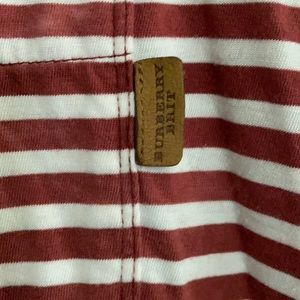 Burberry Brit burgundy and white striped T-shirt
